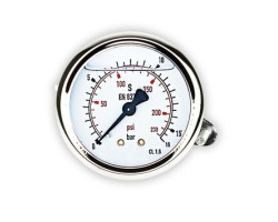 Manometr glycerinový d63mm 0-16 BAR ZADNÍ vývod 1/4"